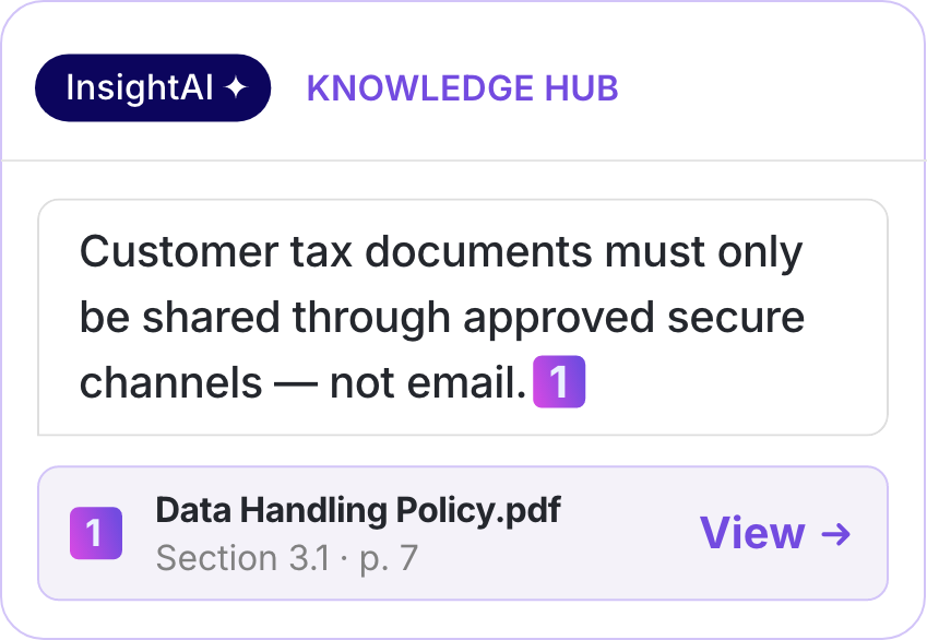 AI answers instantly