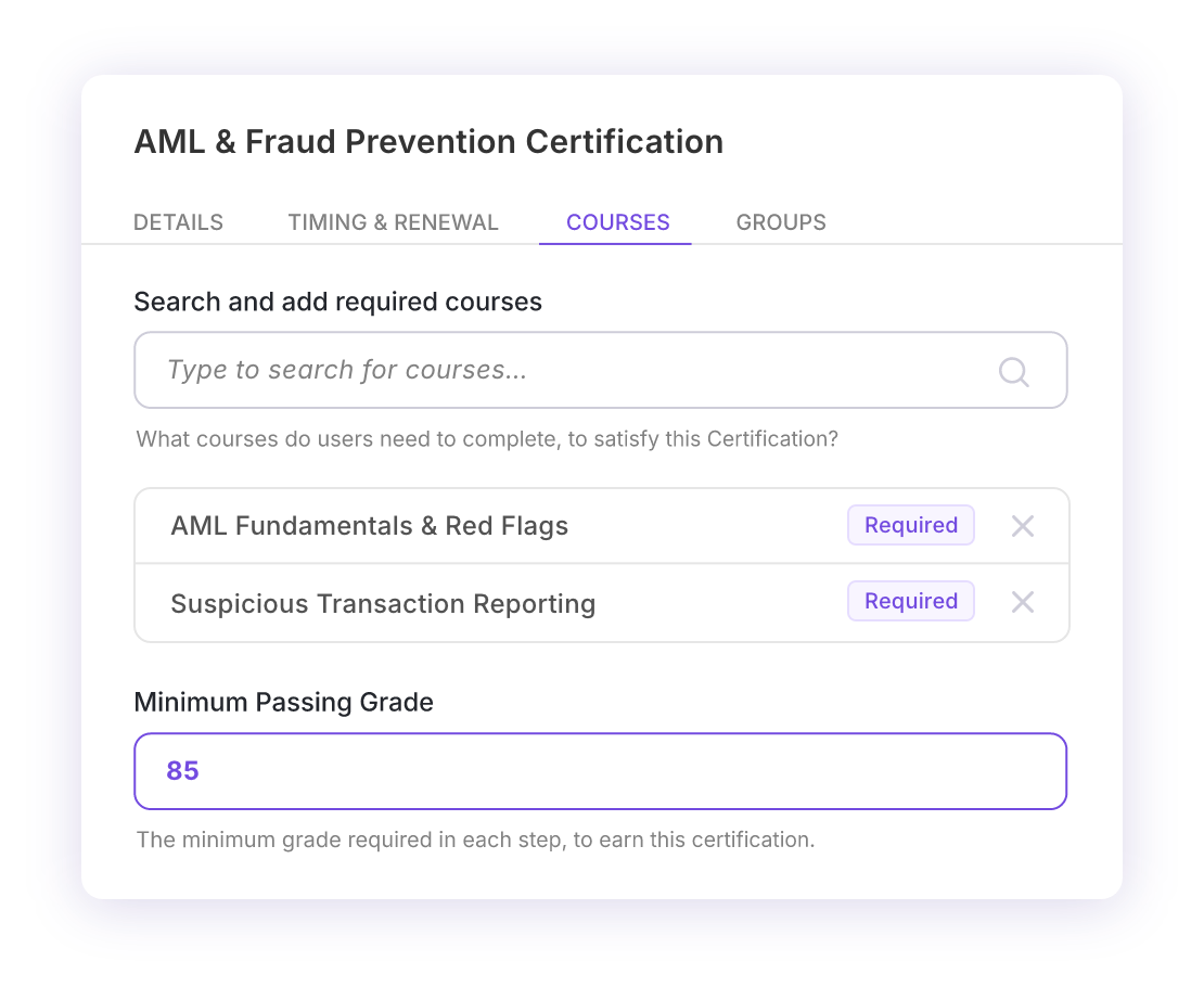 Certification Engine